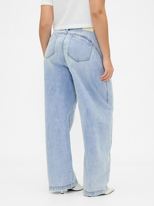Image number 6 showing, Gap × BÉIS High Rise Barrel Jeans