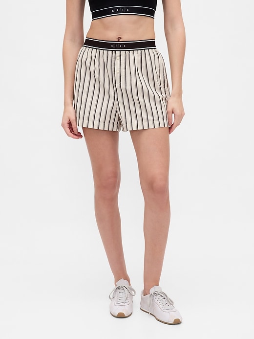 Image number 2 showing, Gap × BÉIS Poplin Boxer Shorts