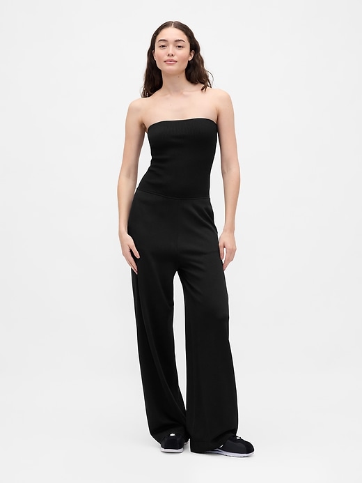Image number 1 showing, Gap × BÉIS Convertible Bandeau Jumpsuit