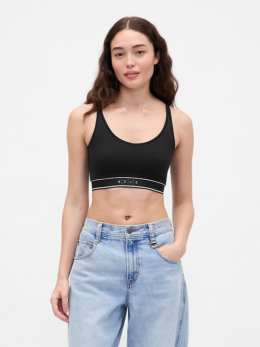 Image number 1 showing, Gap × BÉIS Seamless Logo Sports Bra