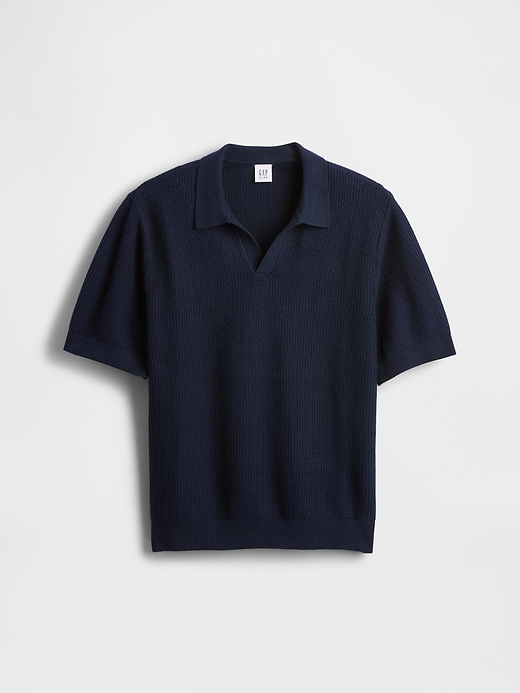 Image number 2 showing, Kids Johnny-Collar Waffle Shirt