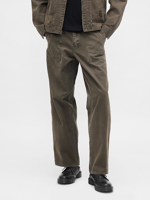 Image number 2 showing, Canvas Baggy Carpenter Jeans