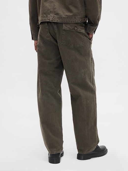 Image number 4 showing, Canvas Baggy Carpenter Jeans