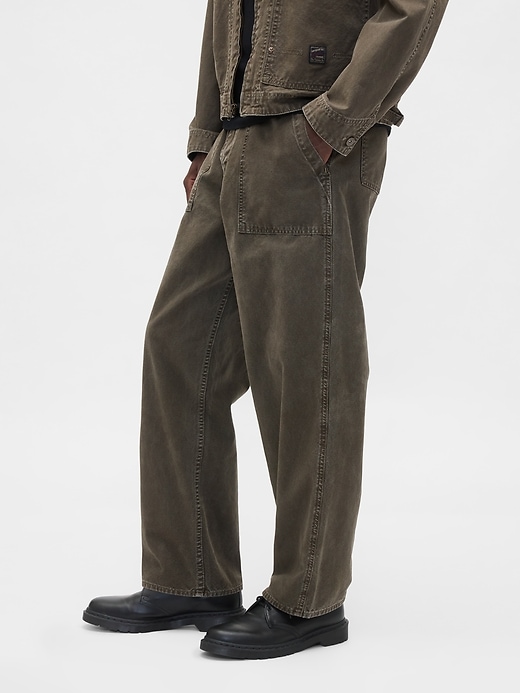 Image number 3 showing, Canvas Baggy Carpenter Jeans