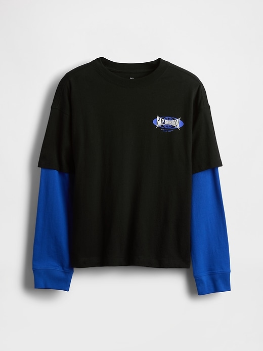 Image number 1 showing, Kids 2-in-1 Graphic T-Shirt