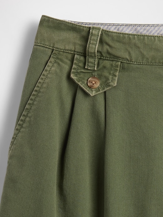 Image number 6 showing, 6" Mid Rise Twill Pleated Trouser Shorts