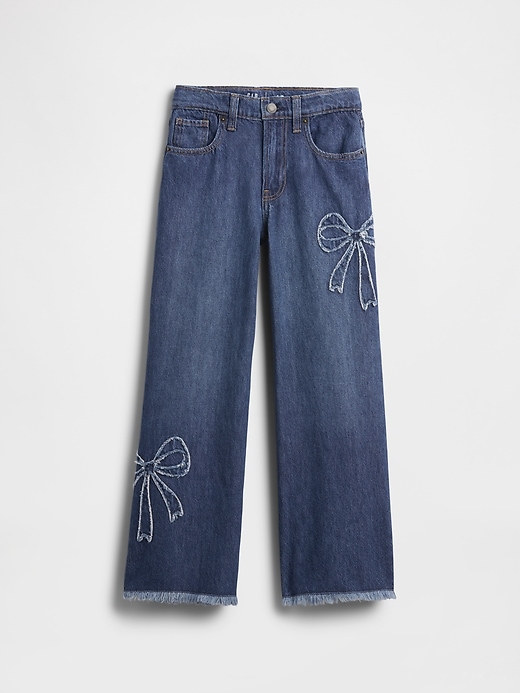 Image number 2 showing, Kids Low Rise Stride Wide-Leg Jeans