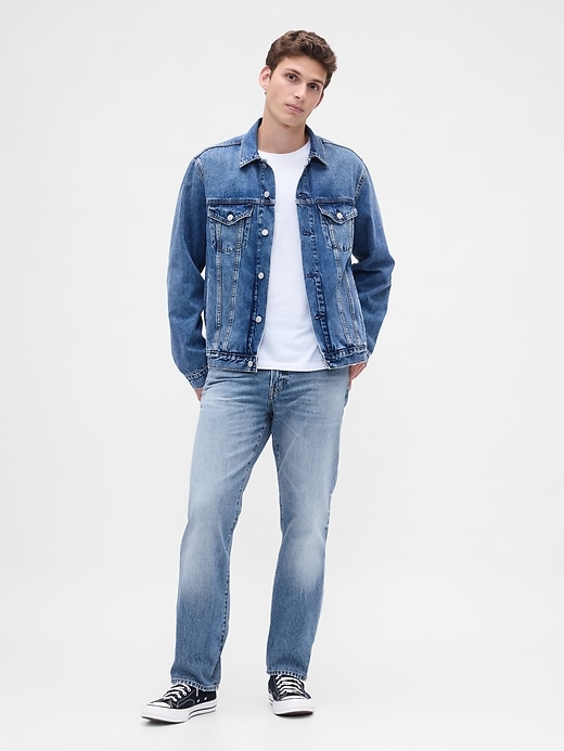 Image number 1 showing, Relaxed Straight Jeans