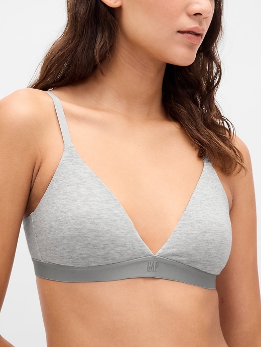 Image number 6 showing, Organic Stretch Cotton Triangle Bra