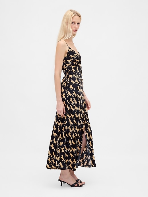 Image number 3 showing, Button-Front Cami Maxi Dress