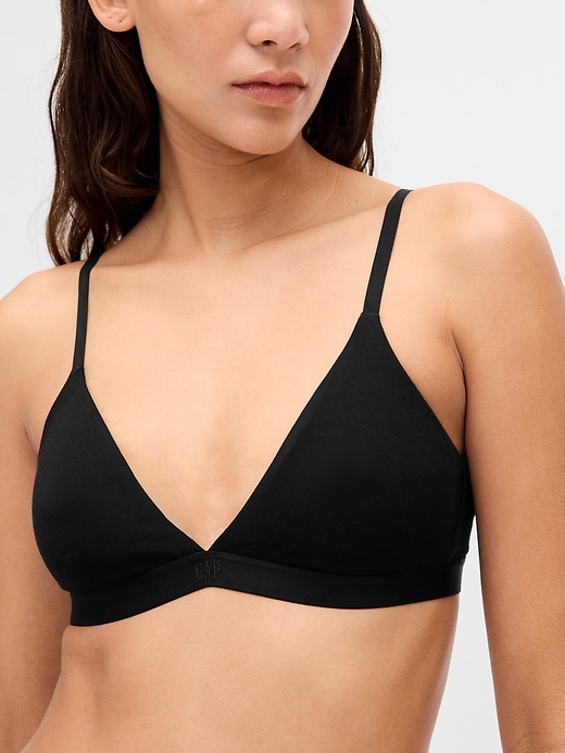 Image number 6 showing, Organic Stretch Cotton Triangle Bra
