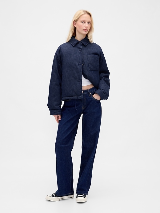 Image number 2 showing, Denim Puffer Jacket