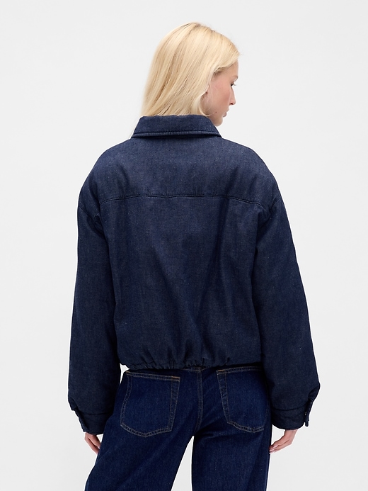 Image number 3 showing, Denim Puffer Jacket