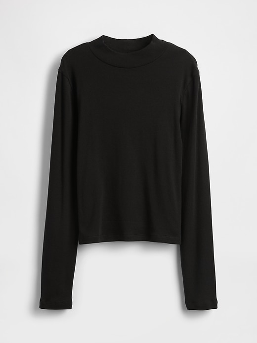 Image number 2 showing, Kids Rib Mockneck T-Shirt