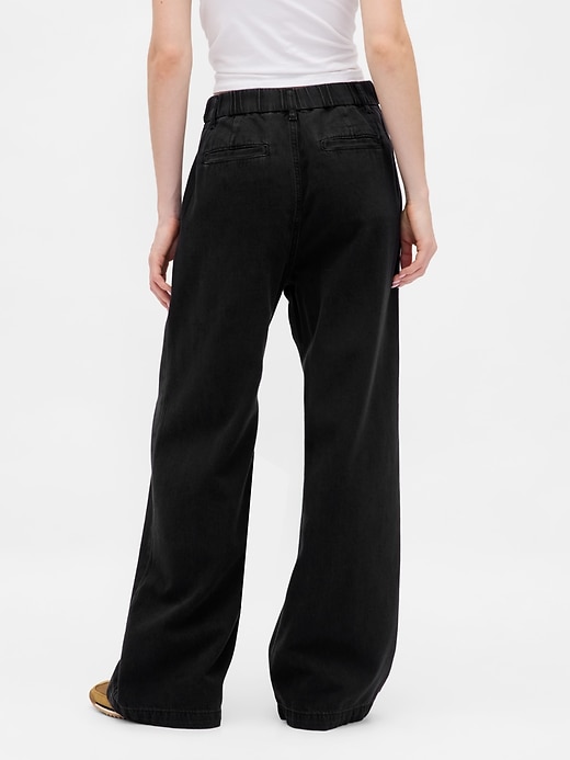 Image number 4 showing, 365 High Rise UltraSoft Pleated Denim Trousers