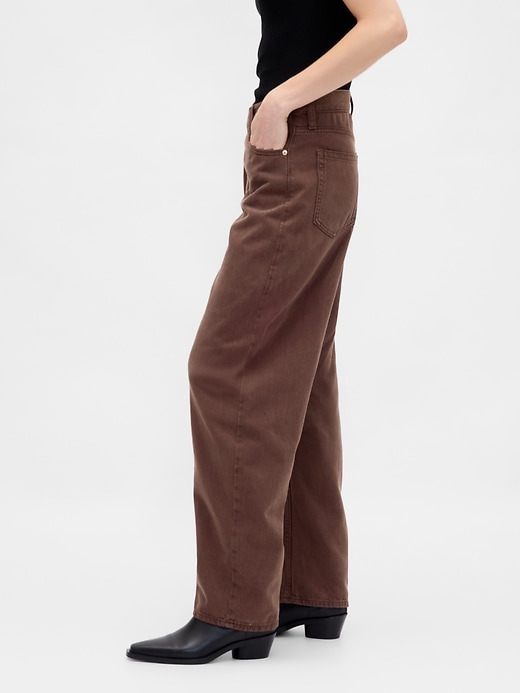 Image number 3 showing, High Rise UltraSoft Crossover Barrel Jeans