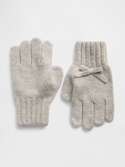Image number 1 showing, Kids CashSoft Bow Gloves
