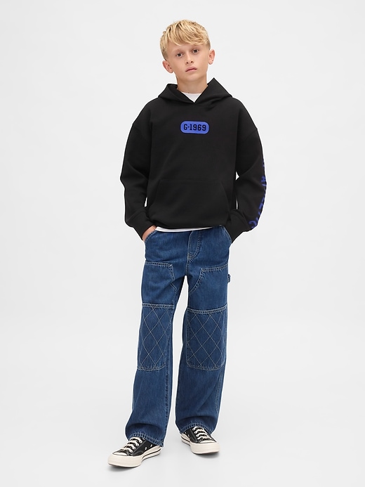 Image number 4 showing, Kids GapFit Tech Quick-Dry Logo Hoodie