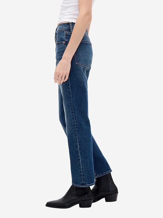 Image number 3 showing, High Rise '90s Slim Straight Crop Jeans