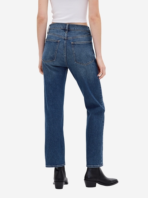 Image number 4 showing, High Rise '90s Slim Straight Crop Jeans