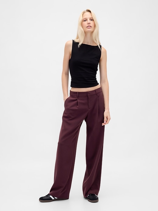 Image number 7 showing, 365 Low Rise Pleated Wide-Leg Trousers