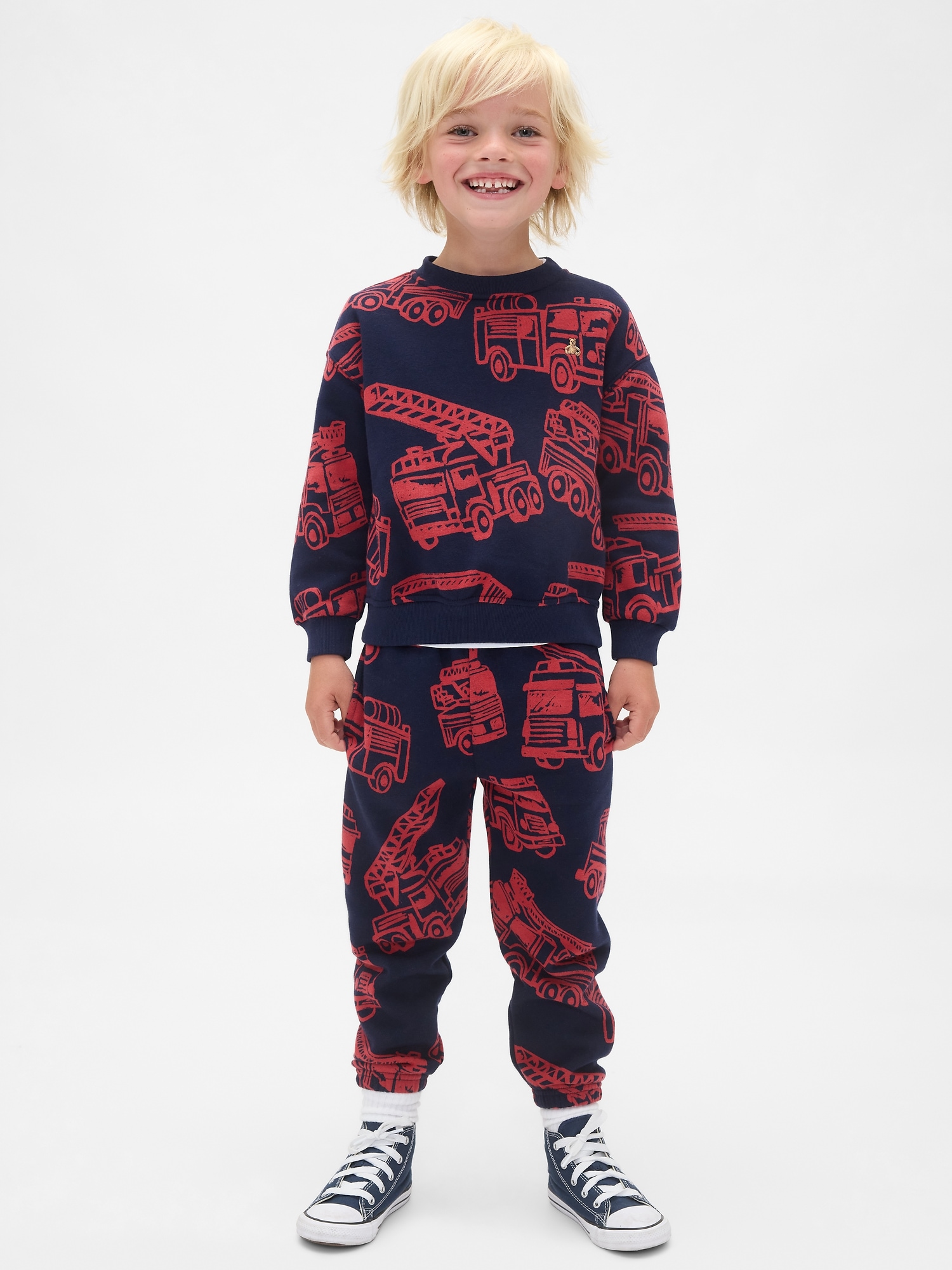 Baby & Toddler VintageSoft Firetruck Sweat Set - Firetruck