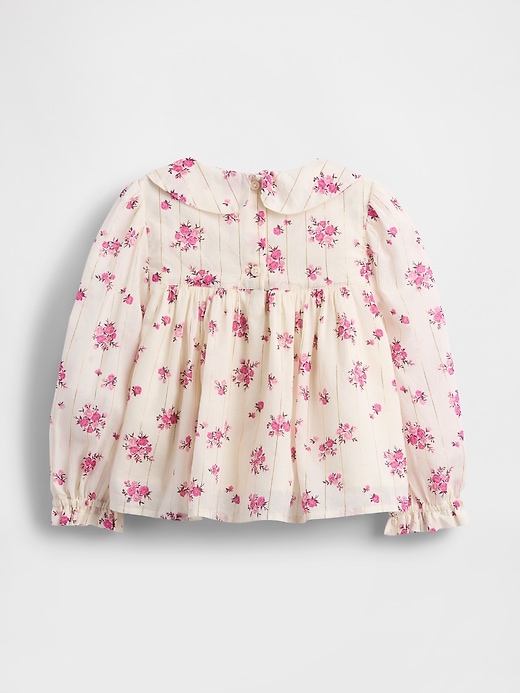 Image number 2 showing, Baby & Toddler Puff-Sleeve Floral Top
