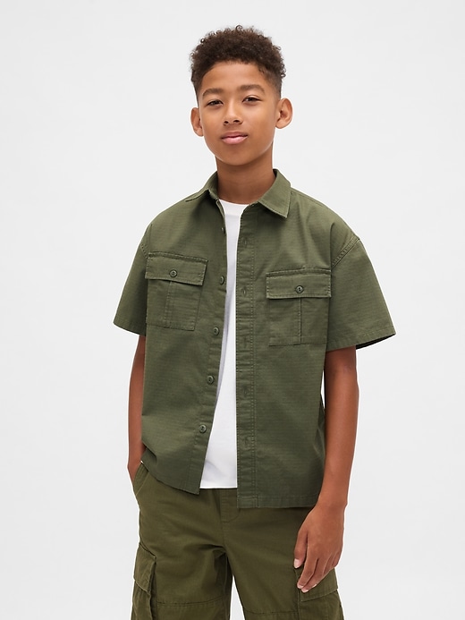 Image number 1 showing, Kids Ripstop Utility Shirt