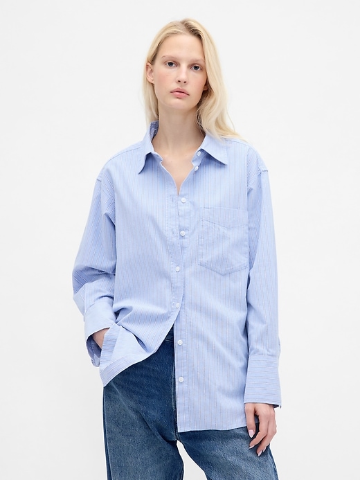 Image number 1 showing, Organic Cotton Oxford Big Shirt