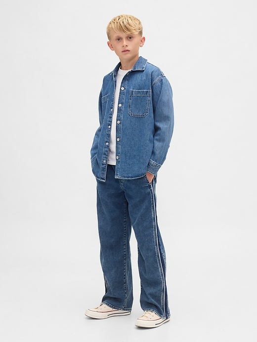 Image number 1 showing, Kids Knit Relaxed Easy Jeans