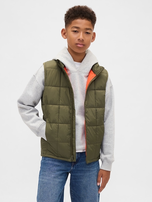 Image number 1 showing, Kids Recycled Lightweight Puffer Vest