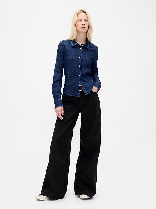 Image number 1 showing, Low Slung UltraSoft Extra Baggy Jeans