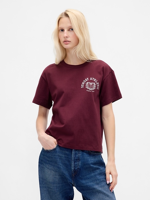 Image number 1 showing, Relaxed Graphic Logo T-Shirt