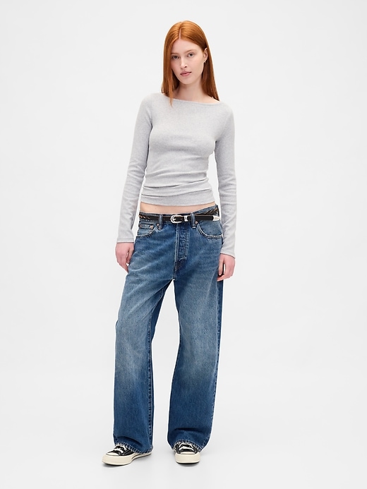 Image number 2 showing, Modern Boatneck T-Shirt