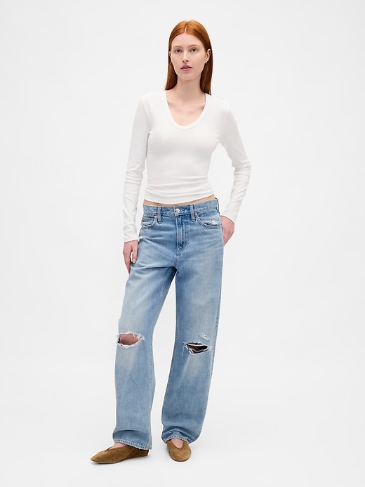 Image number 2 showing, Sheer Modern Rib T-Shirt