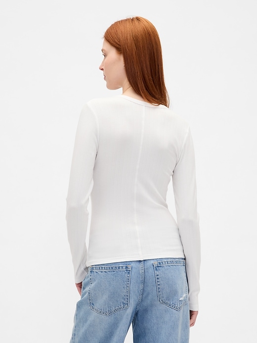 Image number 3 showing, Sheer Modern Rib T-Shirt