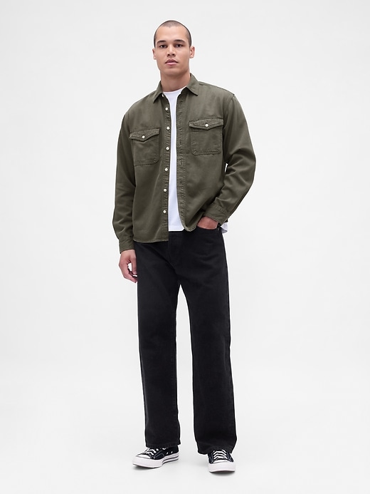 Image number 2 showing, UltraSoft Denim Relaxed Shirt