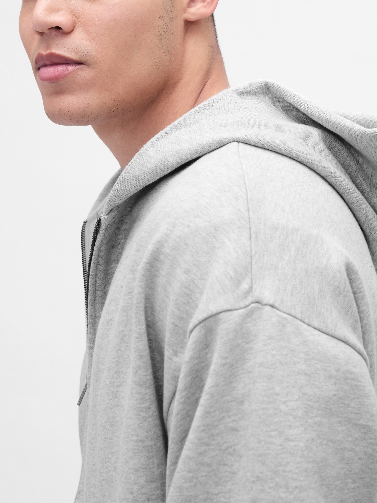 Chandail à capuchon épais surdiMen'sionné glissière