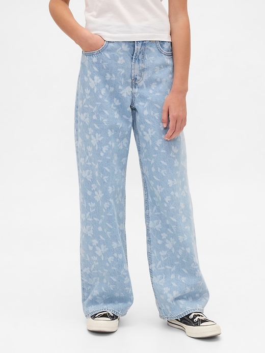 Image number 3 showing, Kids Low Rise Stride Wide-Leg Jeans