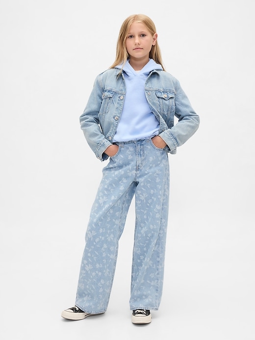 Image number 1 showing, Kids Low Rise Stride Wide-Leg Jeans