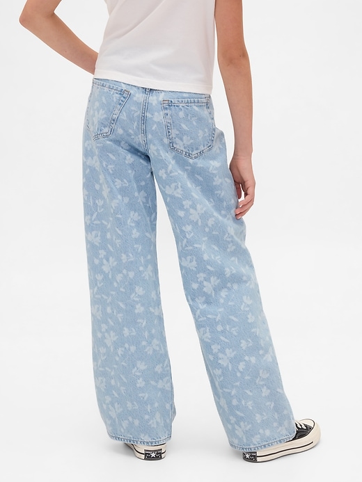 Image number 4 showing, Kids Low Rise Stride Wide-Leg Jeans