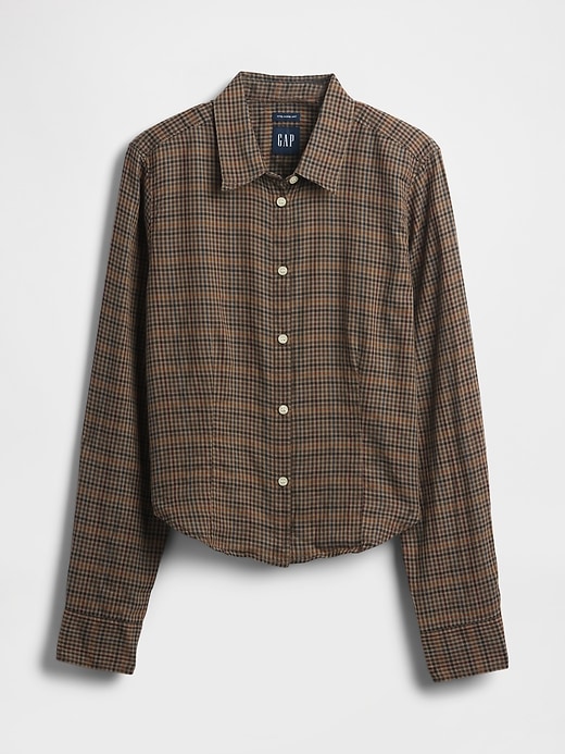 Image number 4 showing, Flannel Fitted Plaid Shirt