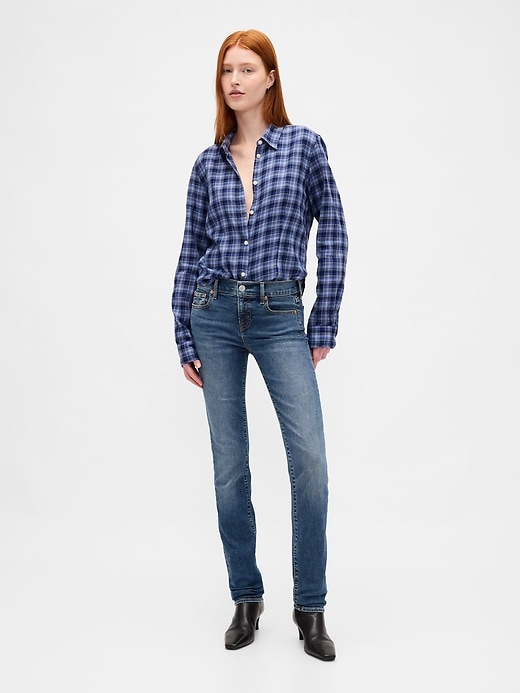 Image number 2 showing, Flannel Fitted Plaid Shirt