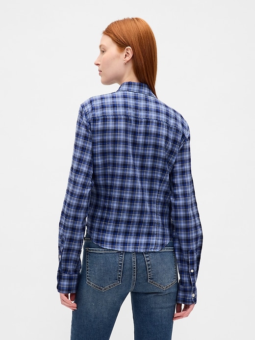 Image number 3 showing, Flannel Fitted Plaid Shirt