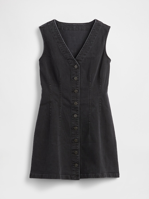 Image number 7 showing, Denim V-Neck Mini Dress