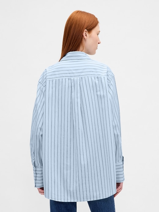 Image number 3 showing, Organic Cotton Poplin Big Shirt