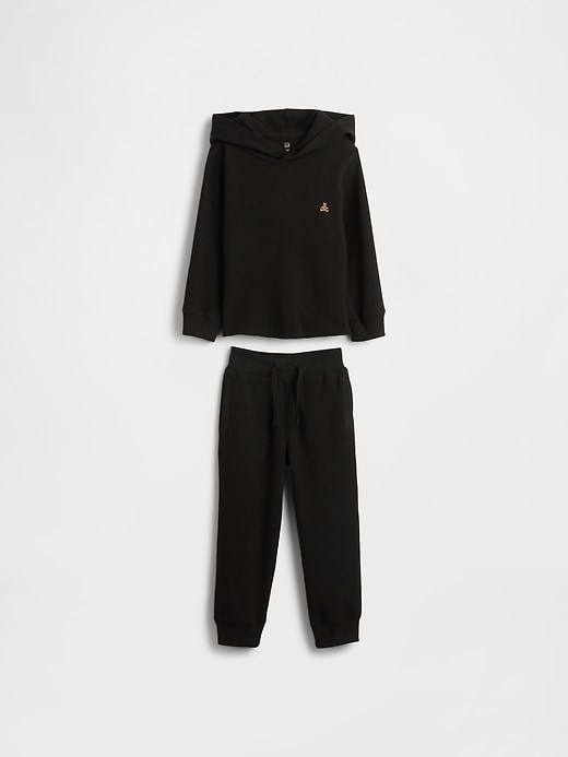 L'image numéro 2 présente Ensemble en tricot gaufré pour Bébé et Tout-petit