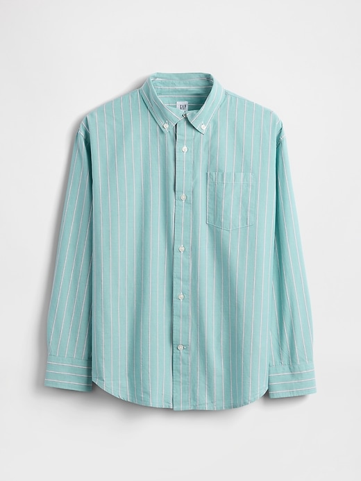 Image number 2 showing, Kids Organic Cotton Poplin Relaxed Shirt