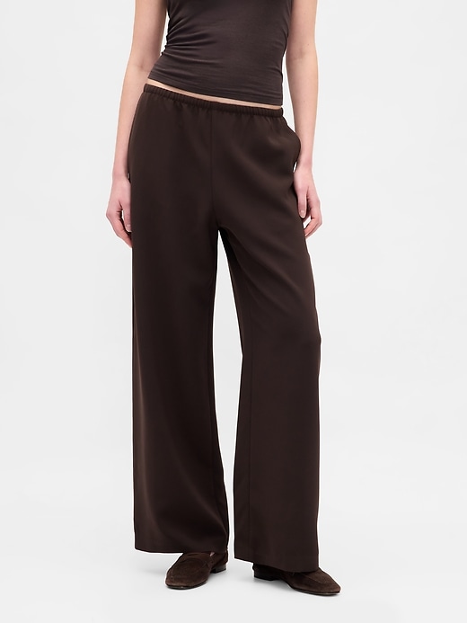 Image number 2 showing, Easy Wide-Leg Pants