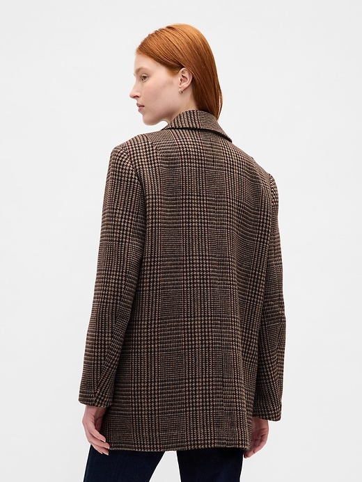 Image number 3 showing, Oversized Wool-Blend Blazer